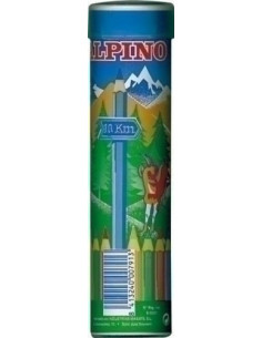 LAPICES de COLORES ALPINO  LARGOS tubo de 24