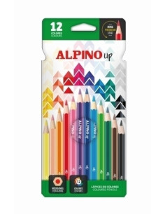 LAPICES de COLORES ALPINO UP MINA PREMIUM estuche de 12
