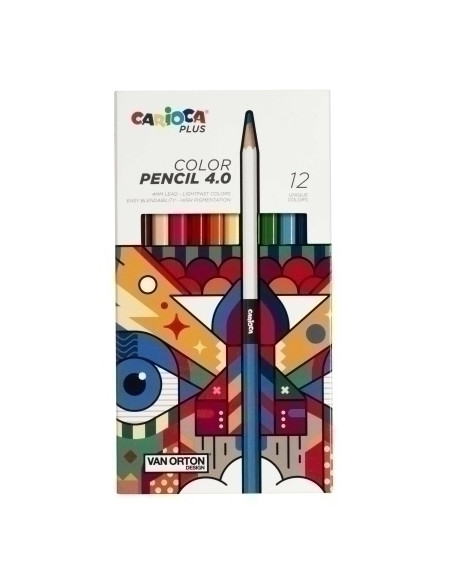 LAPICES de COLORES CARIOCA PLUS CAJA de 12
