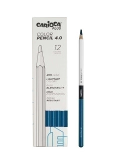 LAPICES de COLORES CARIOCA PLUS CAJA de 12 AZUL