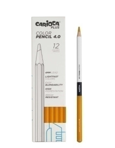 LAPICES de COLORES CARIOCA PLUS CAJA de 12 MELOCOTON