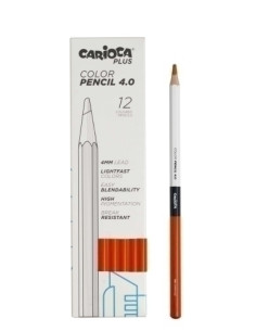 LAPICES de COLORES CARIOCA PLUS CAJA de 12 NARANJA