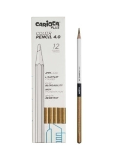 LAPICES de COLORES CARIOCA PLUS CAJA de 12 ORO
