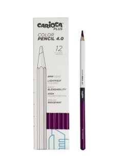 LAPICES de COLORES CARIOCA PLUS CAJA de 12 PERVINCA