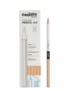 LAPICES de COLORES CARIOCA PLUS CAJA de 12 ROSA