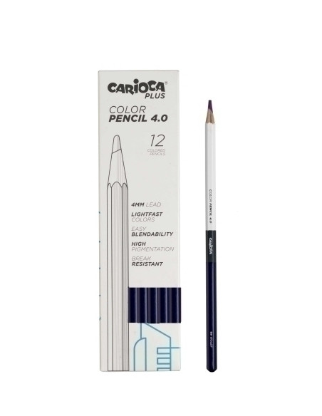 LAPICES de COLORES CARIOCA PLUS CAJA de 12 VIOLETA