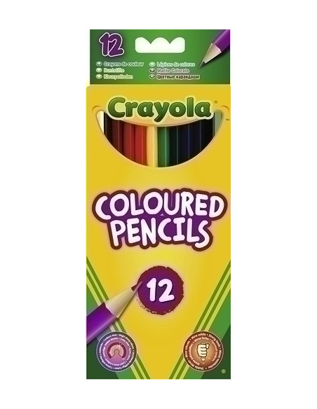 LAPICES de COLORES CRAYOLA estuche de 12