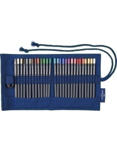 LAPICES de COLORES FABER-CASTELL GOLDFABER AQUA 1147 estuche ENROLLABLE de 27