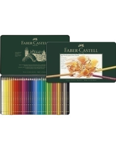 LAPICES de COLORES FABER-CASTELL POLYCHROMOS estuche de METAL de 36
