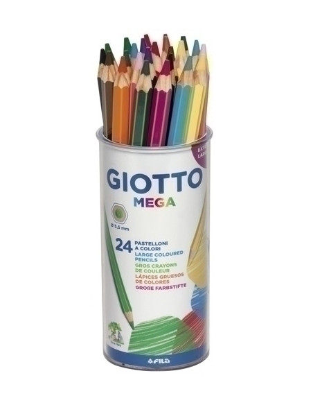 LAPICES de COLORES GIOTTO MEGA BOTE DE 24