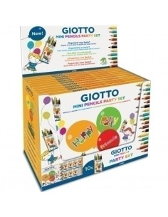 LAPICES de COLORES GIOTTO PARTY CAJA DE 60 10x estuche de 6