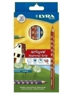 LAPICES de COLORES LYRA GROOVE estuche de 10