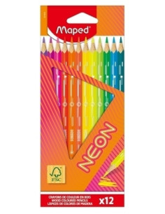 LAPICES de COLORES MAPED NEON ESTUCHE de 12