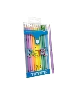 LAPICES de COLORES MITAMA PASTEL CAJA de 12