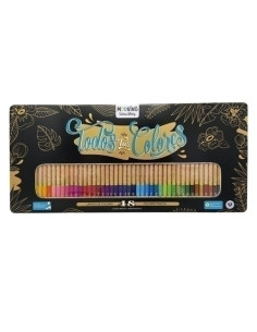 LAPICES de COLORES MOOVING ESTUCHE METALICO de 48