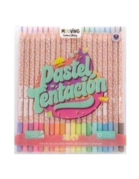 LAPICES de COLORES MOOVING PASTEL ESTUCHE de 20