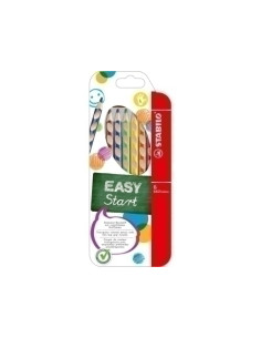LAPICES de COLORES STABILO EASY COLORS para ZURDO estuche de  6