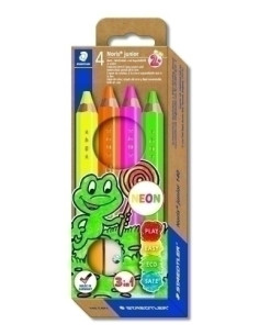 LAPICES de COLORES STAEDTLER 140 NEON CAJA de 4