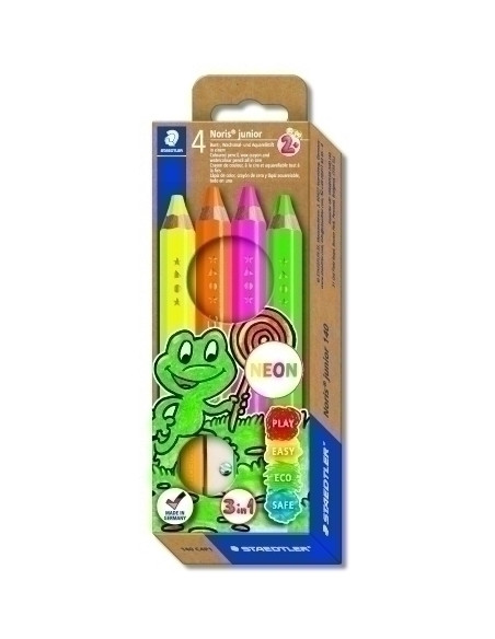 LAPICES de COLORES STAEDTLER 140 NEON CAJA de 4
