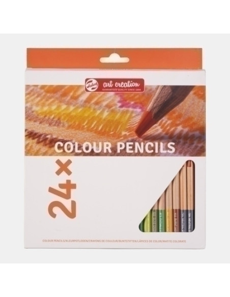LAPICES de COLORES TALENS ART CREATION  estuche de CARTON de 24