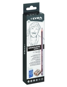 LAPIZ LYRA GRADUATE GRAPHITE MANGA SET de 8