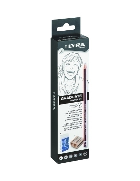LAPIZ LYRA GRADUATE GRAPHITE MANGA SET de 8