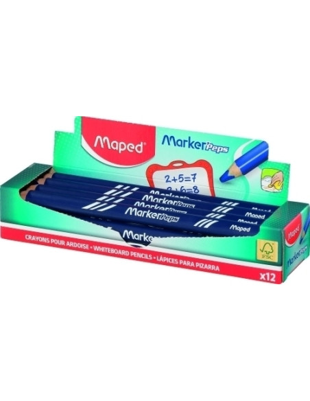 LAPIZ MARCADOR MAPED PARA PIZARRA AZUL