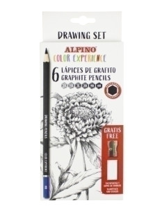 LAPIZ de GRAFITO ALPINO COLOR EXPERIENCE DRAWING SET CAJA de 6