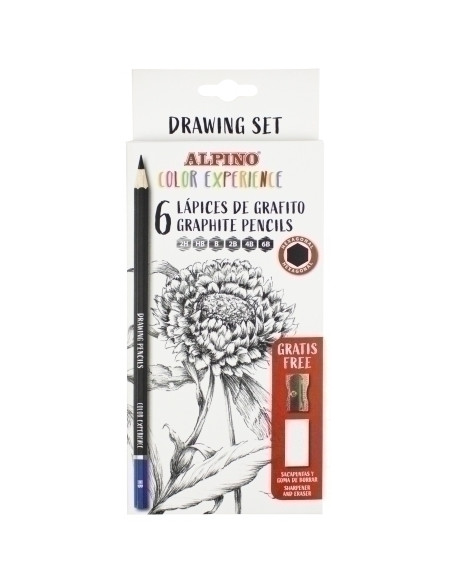 LAPIZ de GRAFITO ALPINO COLOR EXPERIENCE DRAWING SET CAJA de 6