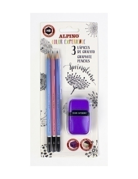 LAPIZ de GRAFITO ALPINO COLOR EXPERIENCE blister de 3