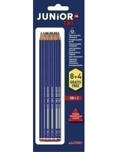 LAPIZ de GRAFITO ALPINO TRIANGULAR blister de 84