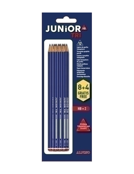 LAPIZ de GRAFITO ALPINO TRIANGULAR blister de 84