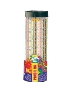 LAPIZ de GRAFITO CENTRUM con GOMA HB COLORES SURTIDOS BOTE DE 50