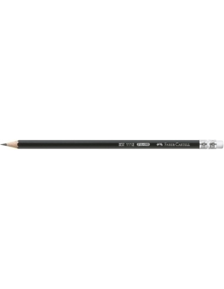 LAPIZ de GRAFITO FABER-CASTELL 1112 CON GOMA - HB