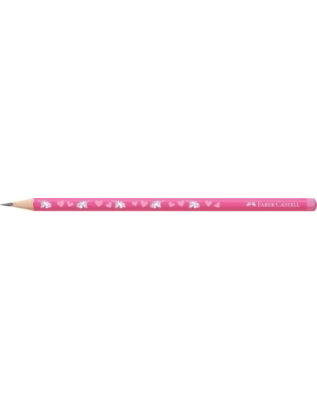 LAPIZ de GRAFITO FABER-CASTELL HB UNICORNIOS ROSA
