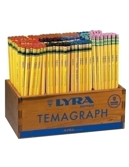 LAPIZ de GRAFITO LYRA TEMAGRAPH EXPOSITOR MADERA de 288