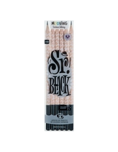 LAPIZ de GRAFITO MOOVING HB BLISTER de 6