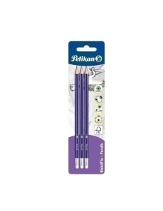 LAPIZ de GRAFITO PELIKAN N3 - HB con GOMA BLISTER de3 978866