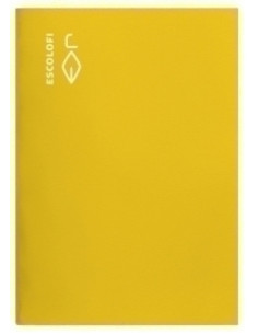 LIBRETA ESCOLOFI 4 50h CUADRIC3x3 70g PAUTA CMARGEN AMARILLO