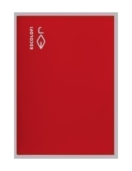 LIBRETA ESCOLOFI 4 50h CUADRIC5x5 70g ROJO