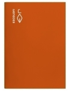 LIBRETA ESCOLOFI 4 50h MILIMETRADO 4x4x16 70g NARANJA