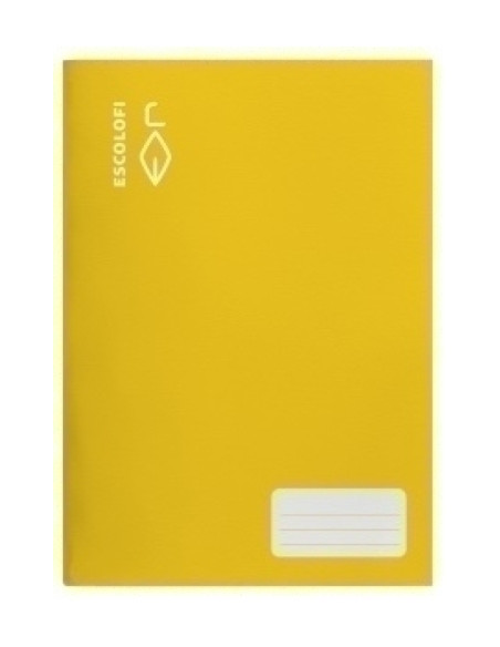 LIBRETA ESCOLOFI A4 16h MONTESSORI PAUTA 5 CMARGEN AMARILLO