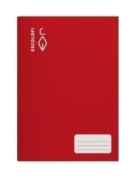 LIBRETA ESCOLOFI A4 16h MONTESSORI PAUTA 5 CMARGEN ROJO