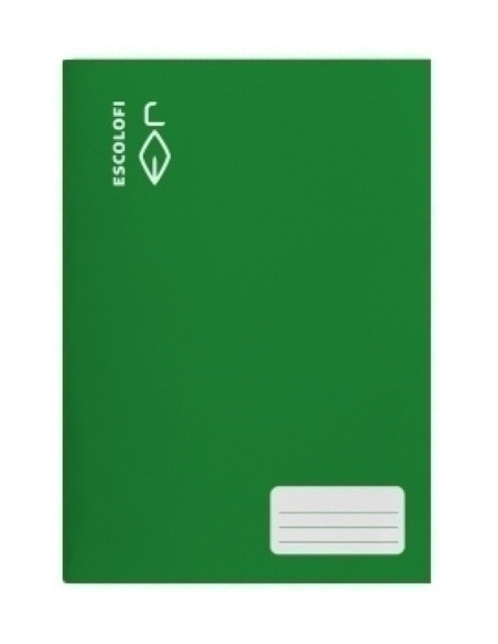 LIBRETA ESCOLOFI A4 32h CUADRIC8x8 70g CMARGEN VERDE