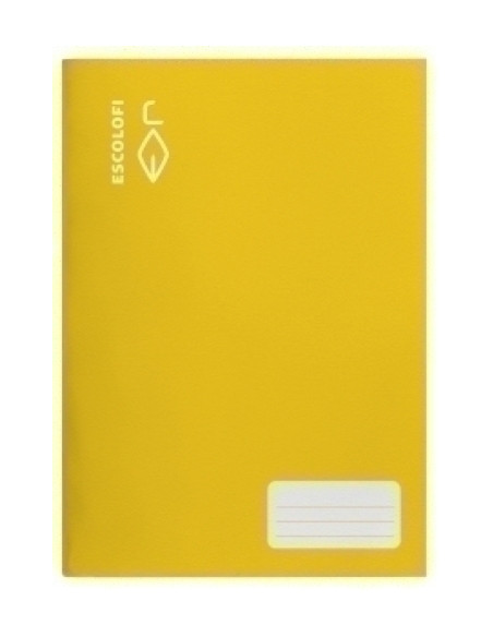 LIBRETA ESCOLOFI A4 32h HORIZONTAL 70g CMARGEN AMARILLO