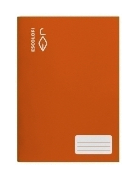 LIBRETA ESCOLOFI A4 32h HORIZONTAL 70g CMARGEN NARANJA