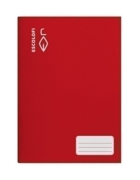 LIBRETA ESCOLOFI A4 32h MILIMETRADO 4x4x16 70g ROJO