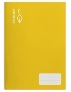 LIBRETA ESCOLOFI A4 32h PAUTA 3 CMARGEN AMARILLO