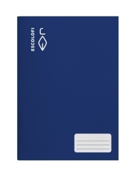 LIBRETA ESCOLOFI A4 32h PAUTA 3 CMARGEN AZUL