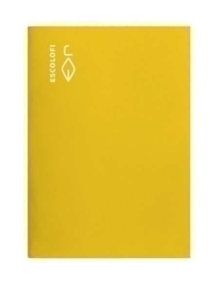 LIBRETA ESCOLOFI F 50h CUADRIC3x3 70g PAUTA CMARGEN AMARILLO